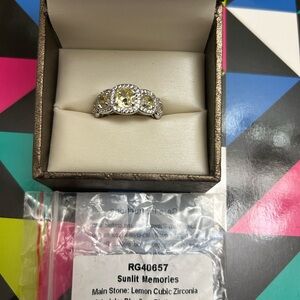 Silver and Yellow Ring